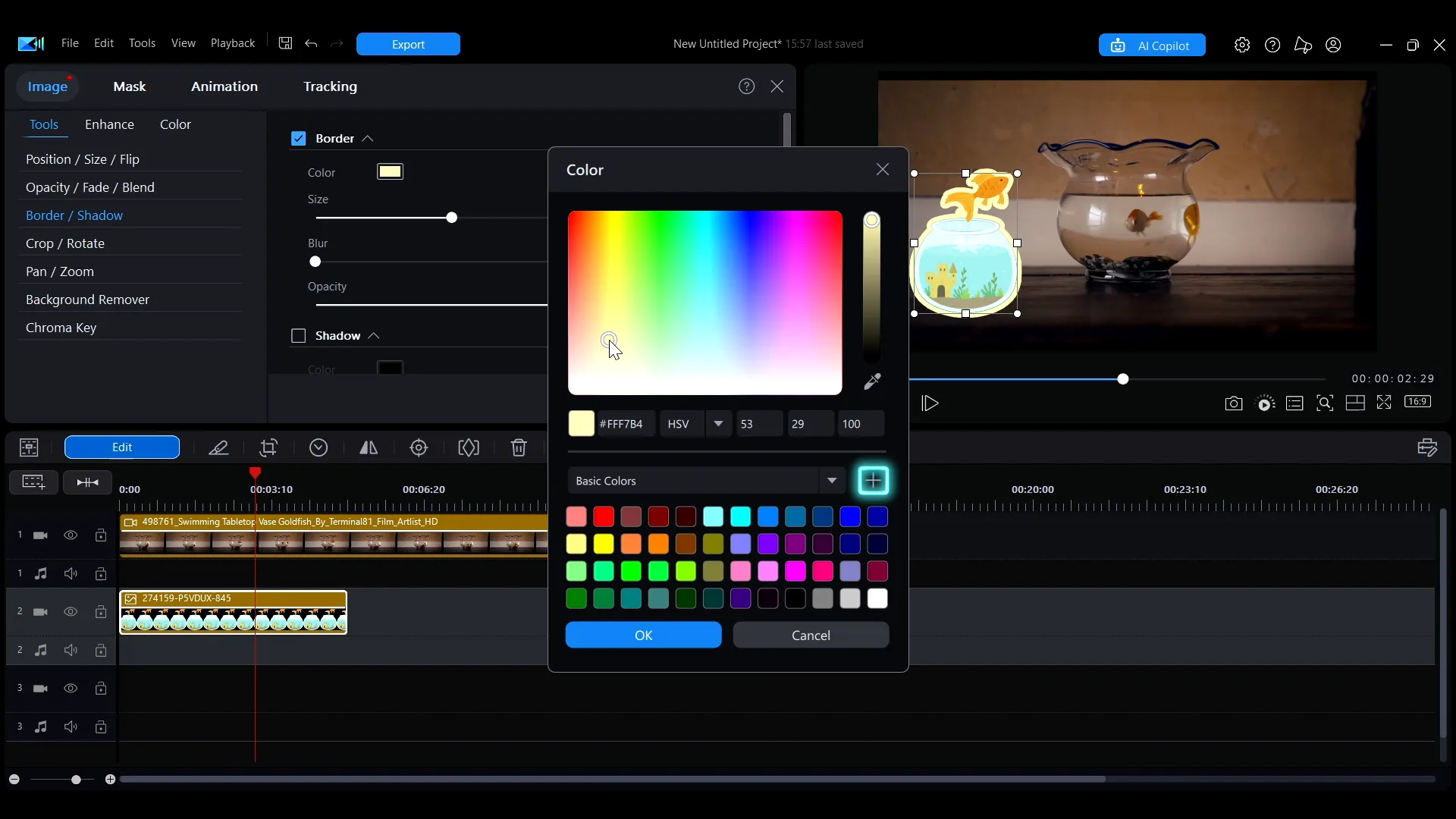 The plus button in the Color window that saves a color to Custom Colors
