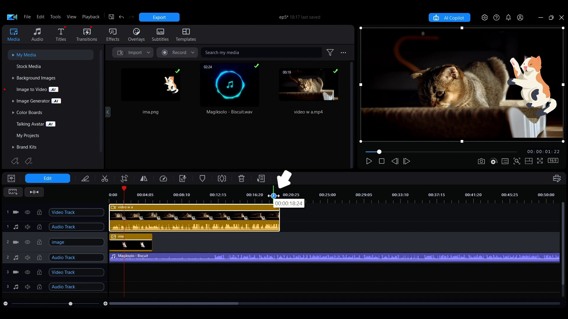 Zooming the timeline ruler with the clock cursor