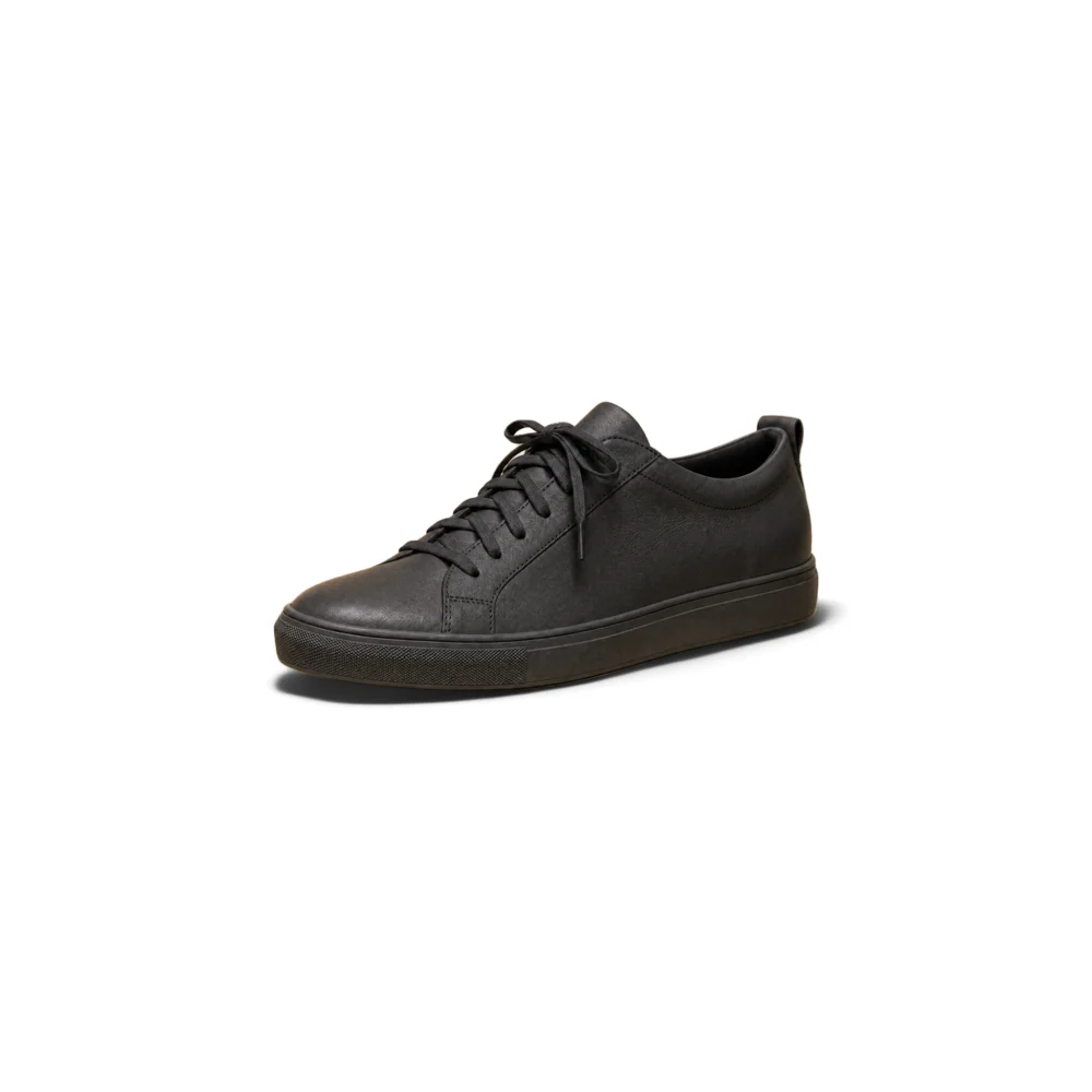 Exported Amazon listing image, a black leather shoe cut out on a white background