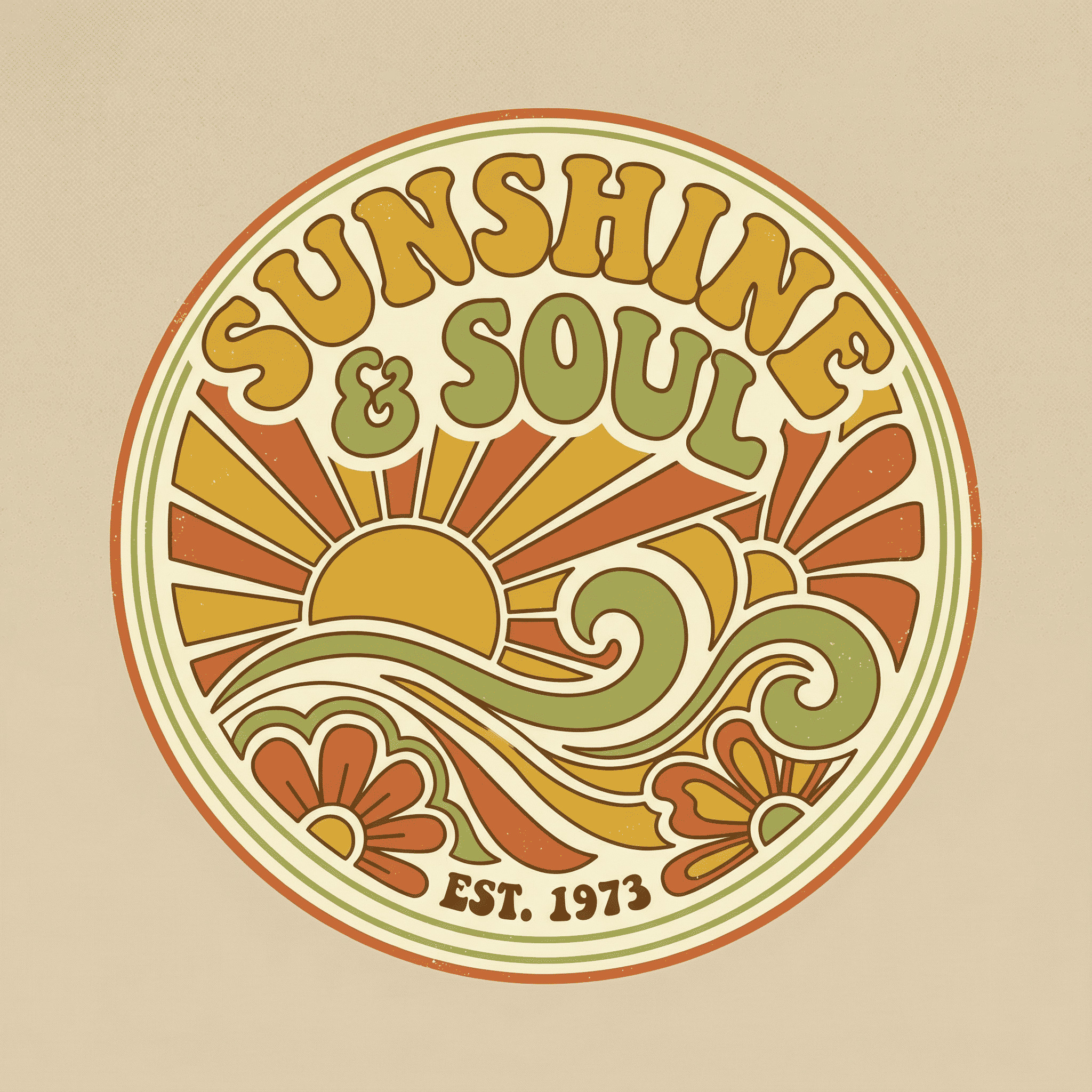 1970s-inspired vintage logo AI-generated design