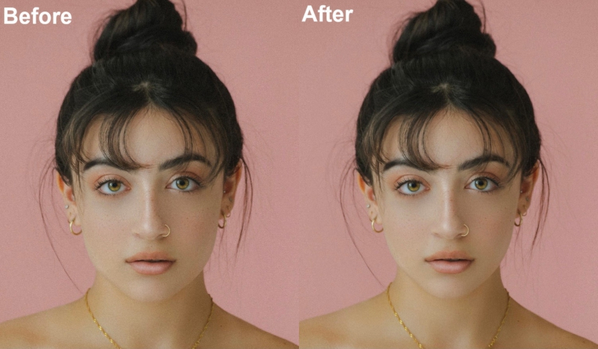 PhotoDirector Face Smoothing Before