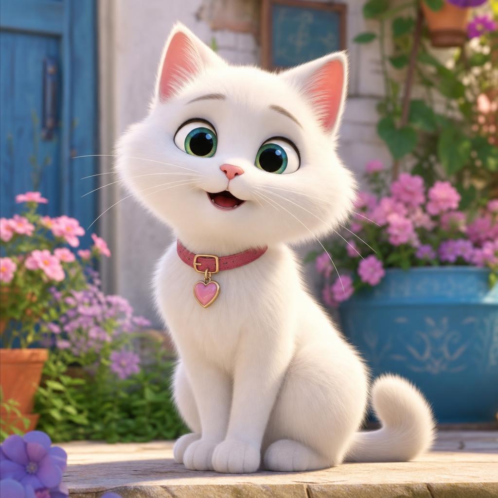 AI pet prompt: 3D animated movie star