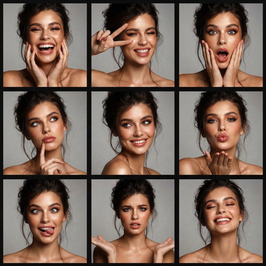 9-Grid Photo Booth AI Trend