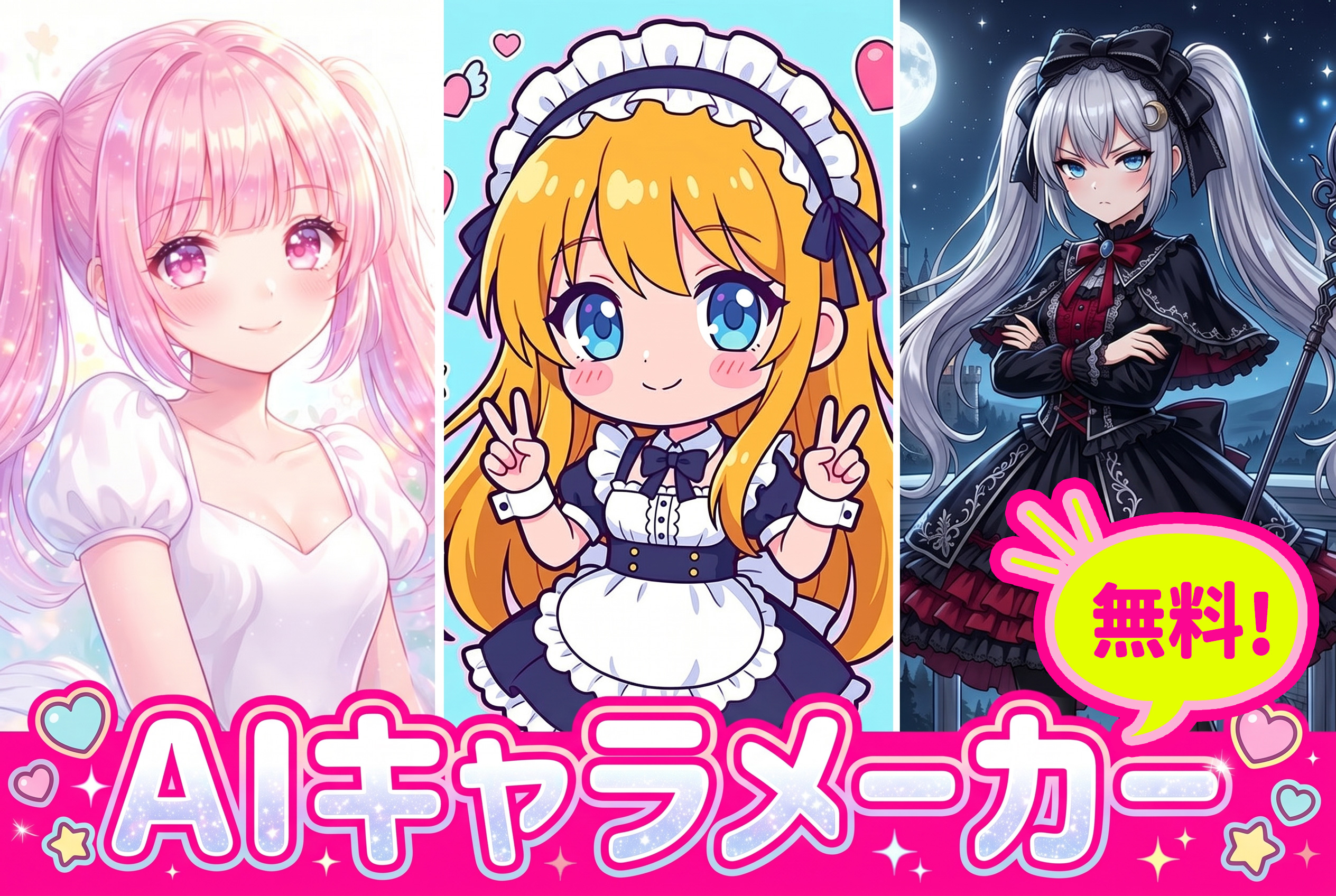 【無料】AI キャラメーカーで理想のオリキャラを作る方法 | アプリで簡単！【2026年最新】