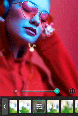 PhotoDirector - Bokeh-Effekt auswählen