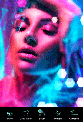 PhotoDirector - Animierte Bokeh-Effekte erzeugen