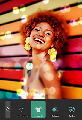 PhotoDirector - Bokeh-Effekt anpassen