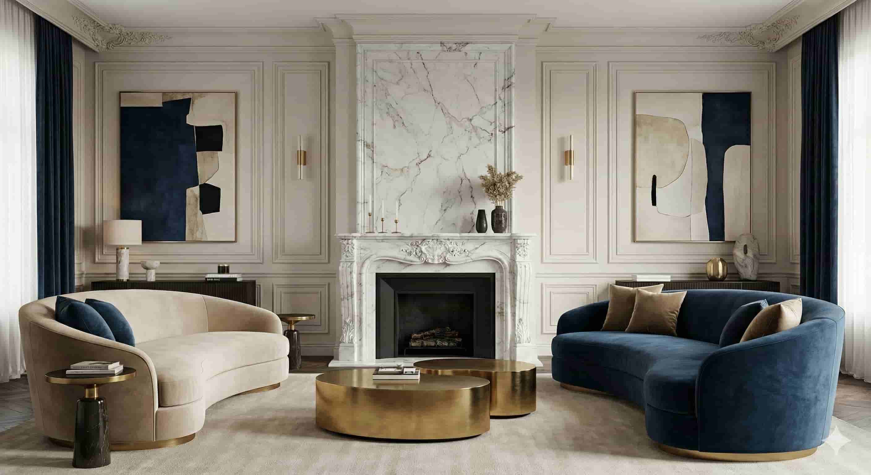 Ejemplo de estilo de decoración clásico renovado