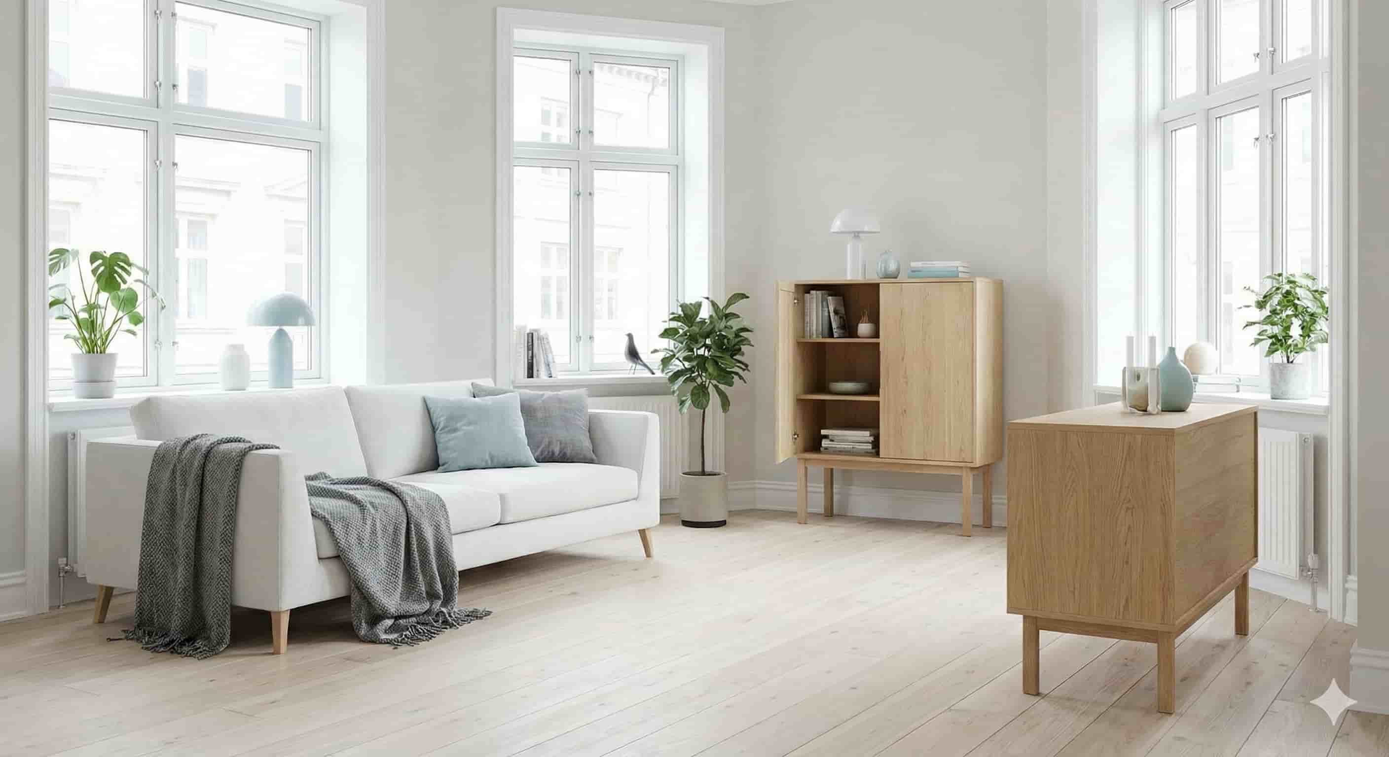 Ejemplo de estilo de decoración escandinavo