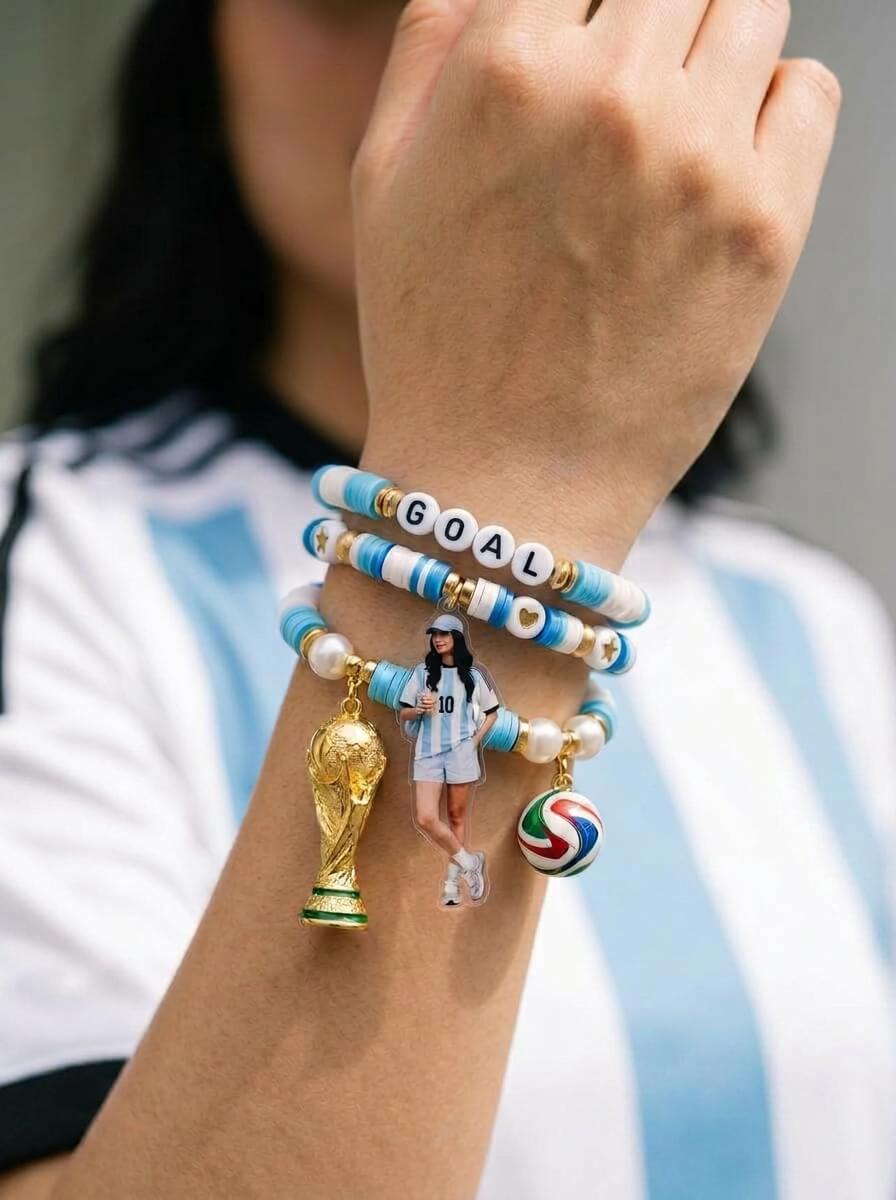 Custom World Cup fan bracelets AI filter