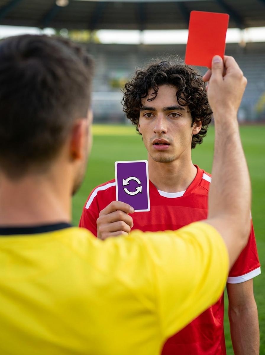 Uno reverse card referee meme AI filter