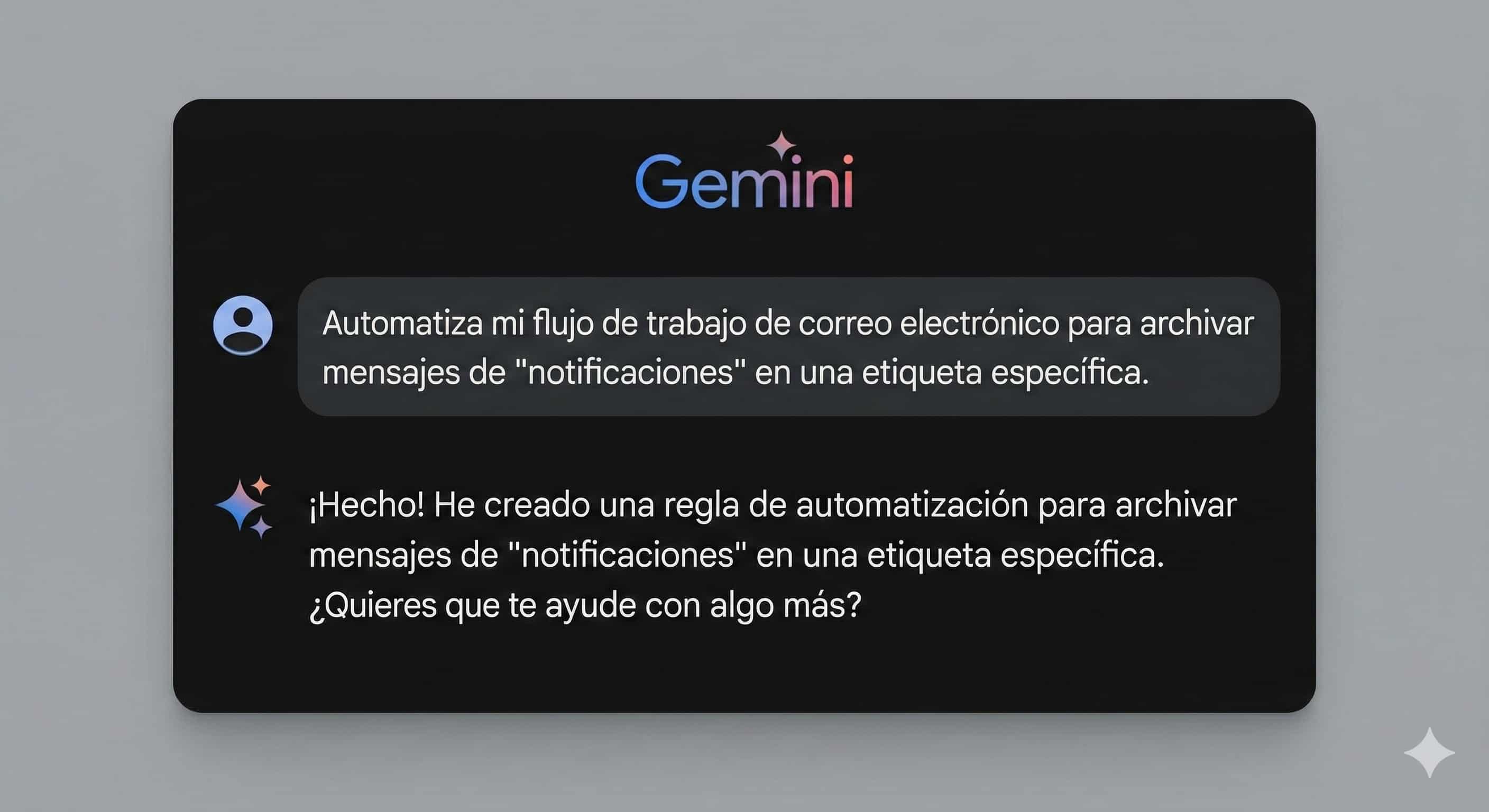 Ejemplo de prompt para Gemini para tareas de productividad