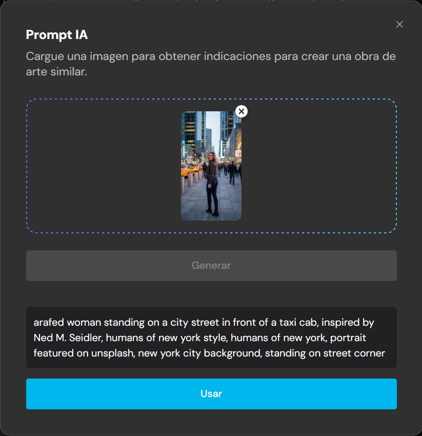 Otra imagen del generador de prompts de ChatGPT