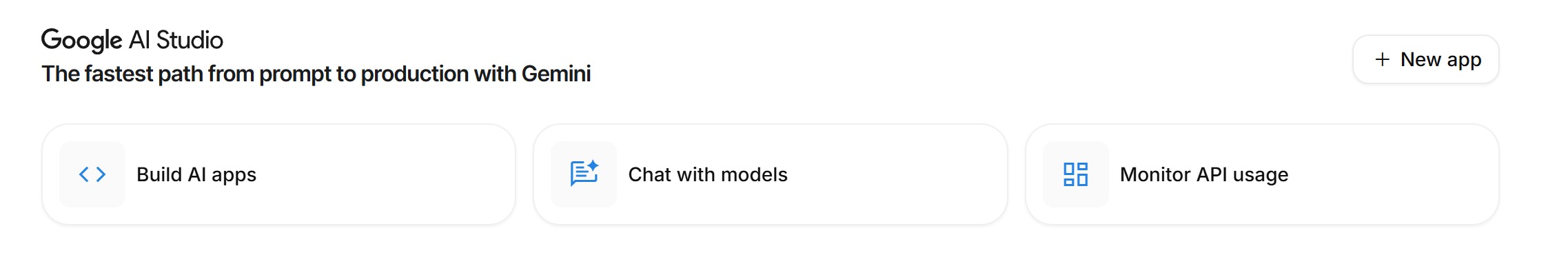 Configuración inicial de Google AI Studio
