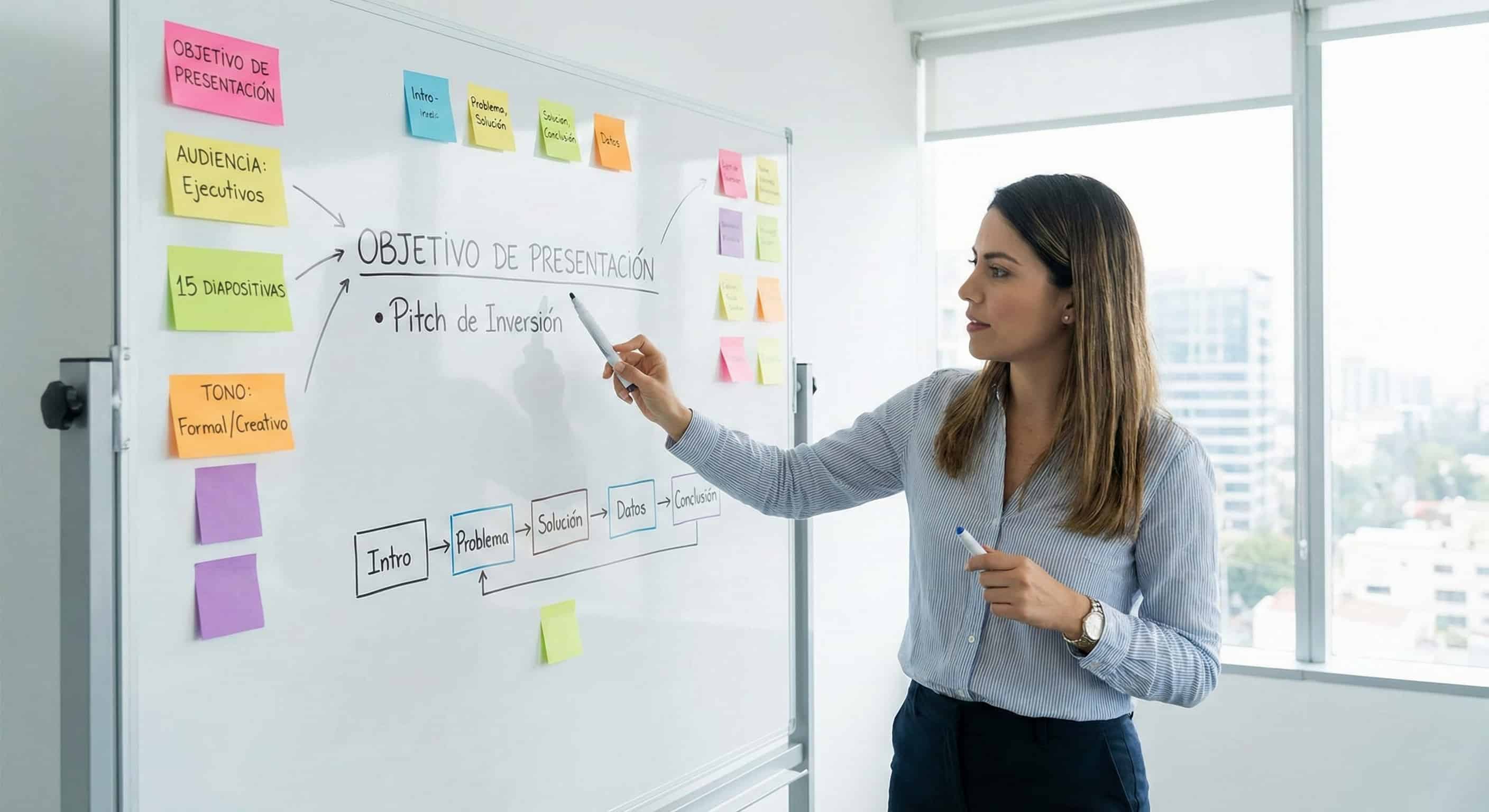 Imagen que ilustra el primer paso para crear un PPT con inteligencia artificial