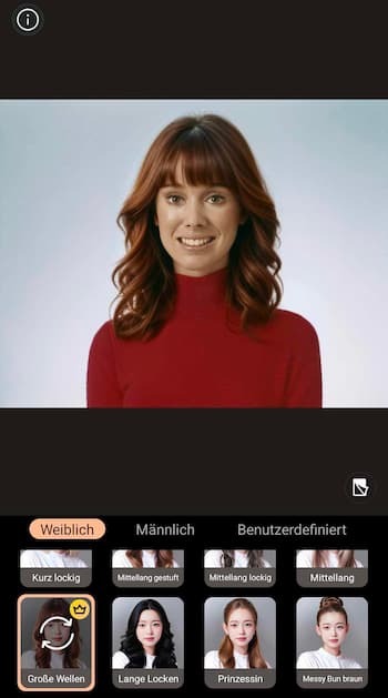 PhotoDirector - Trendfrisuren testen