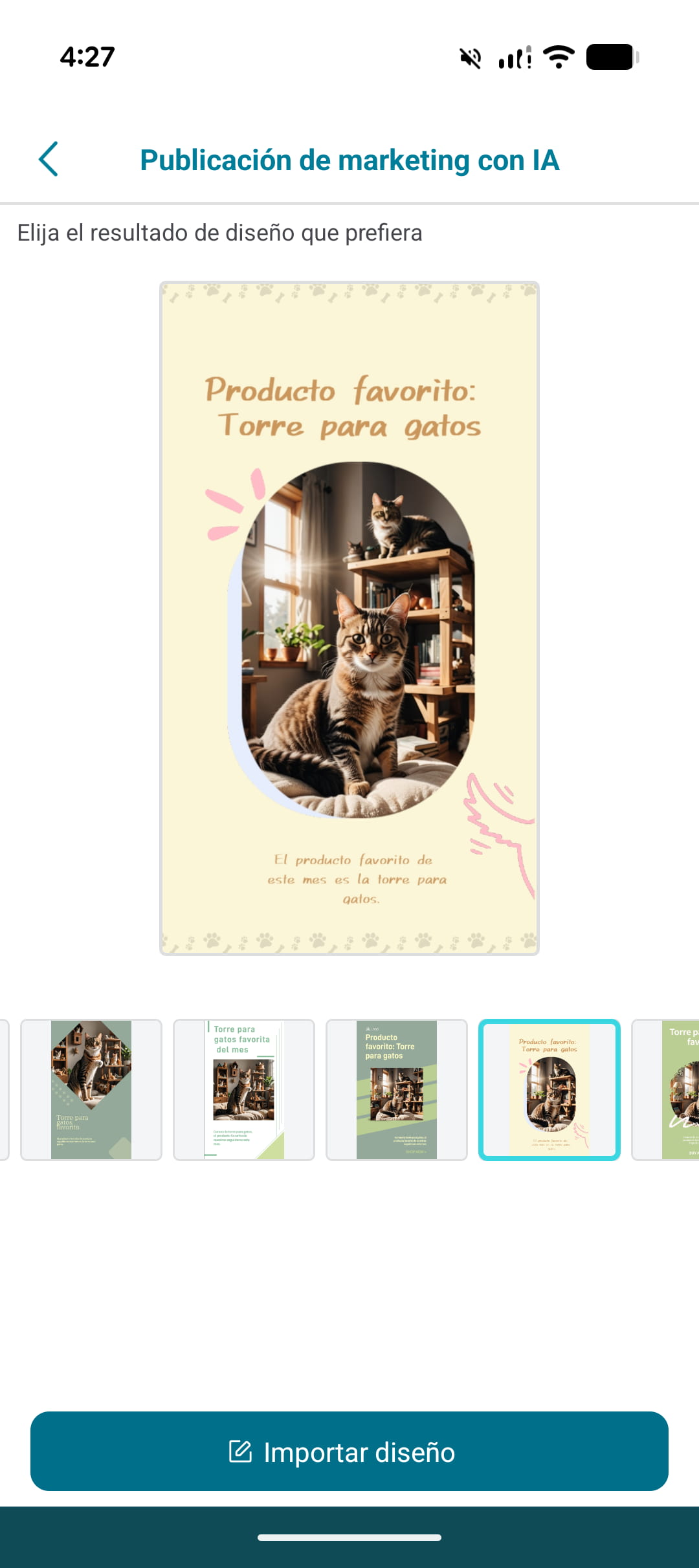 Publicación de marketing con frase de promoción lista para guardar