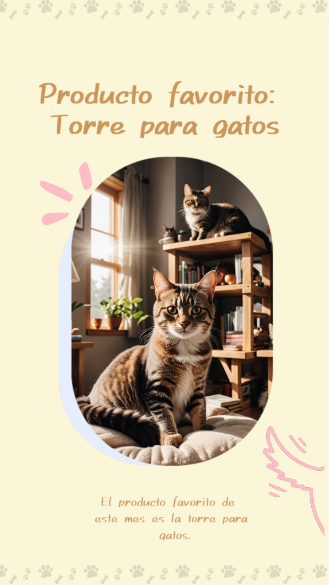 Ejemplo de contenido promocional con frases diseñado en Promeo