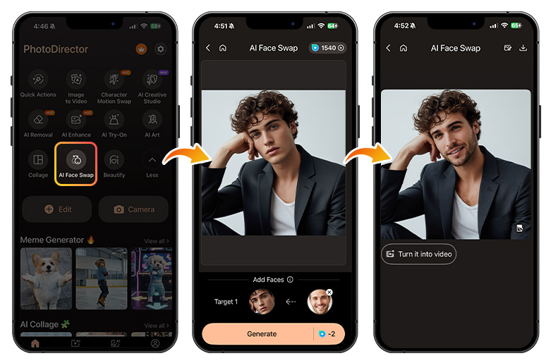 Try On with AI Face Swap Tool