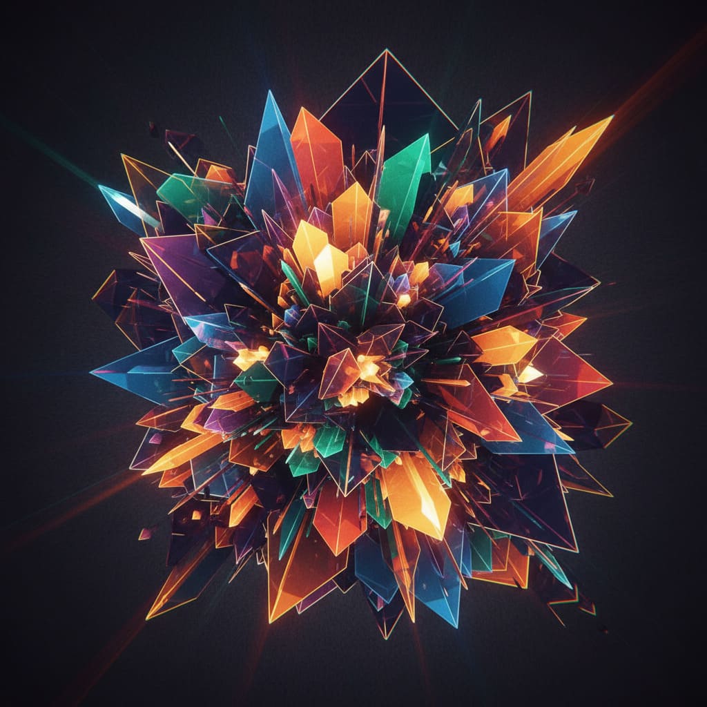 Formes Géométriques Abstraites, Palette Vibrante