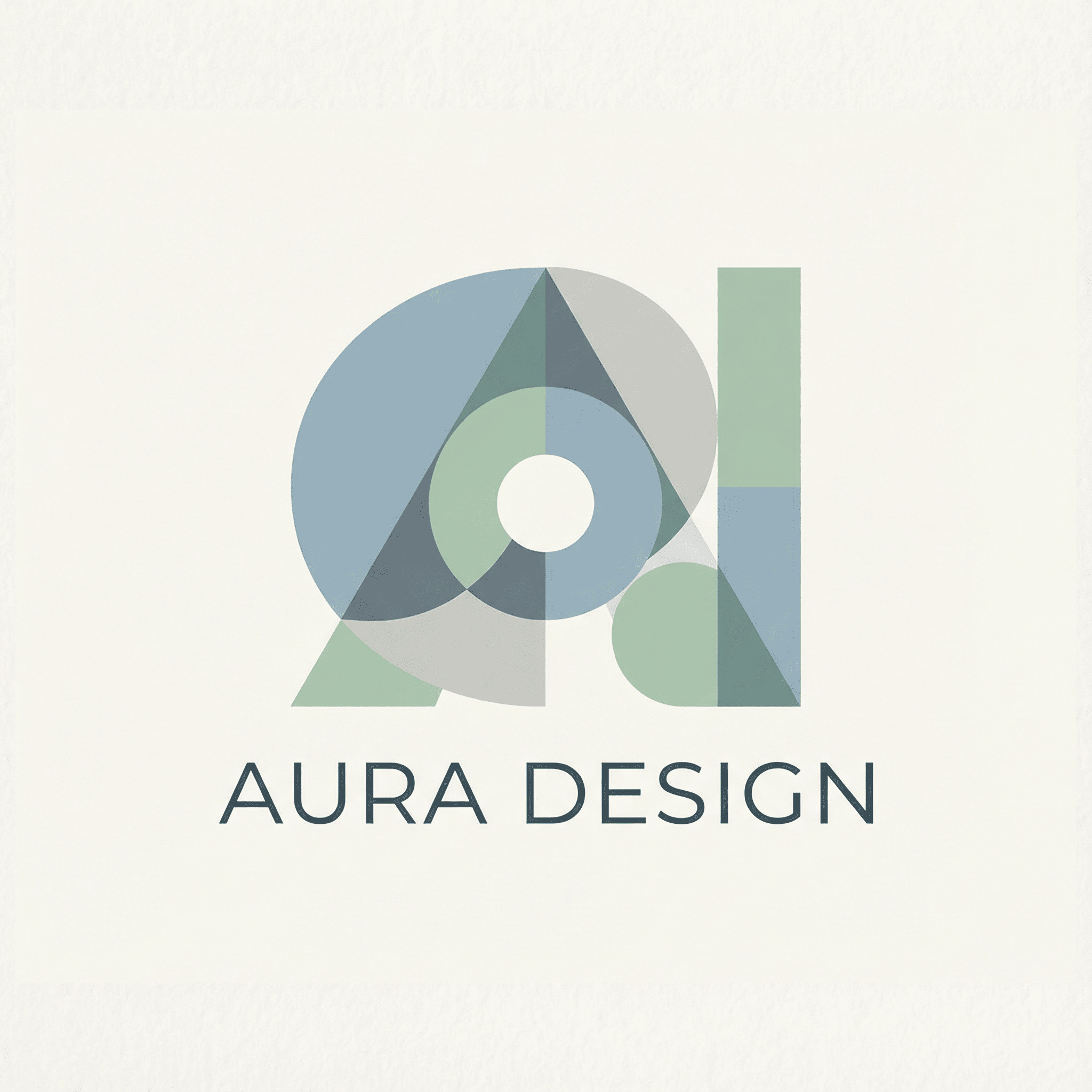 Abstract shape minimalist logo AI-generated design