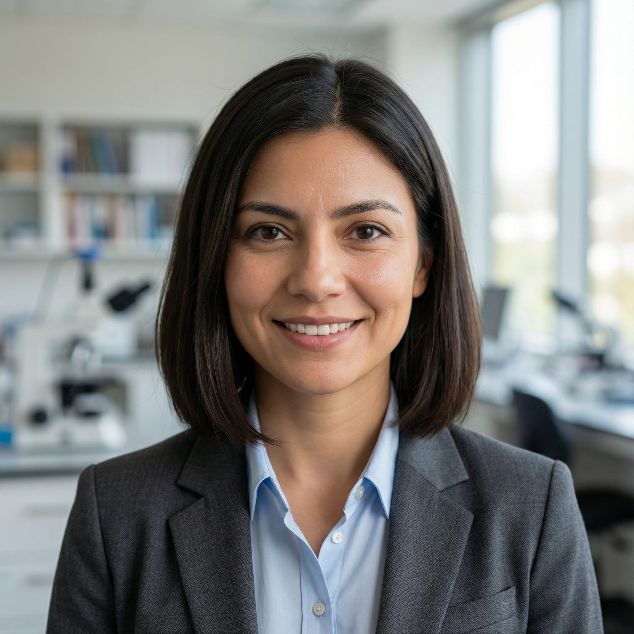 AI-generated headshot of academic researcher