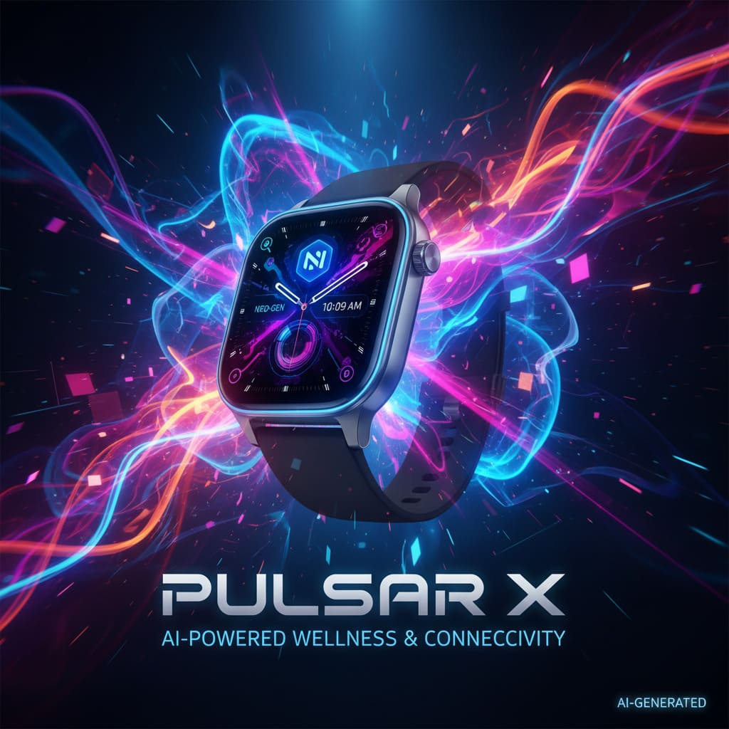 Bannière Publicitaire avec Arrière-Plan Généré par IA