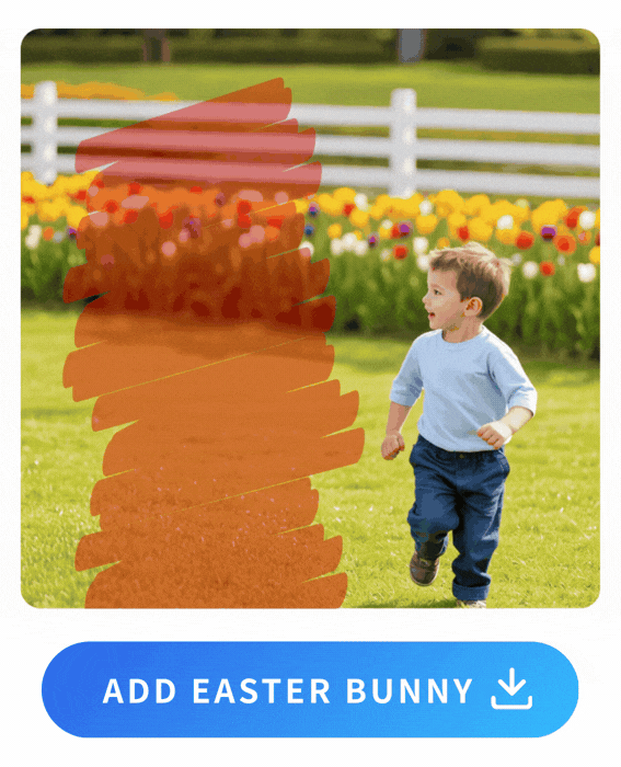 Add Easter Bunny to Your Photo with PhotoDirector