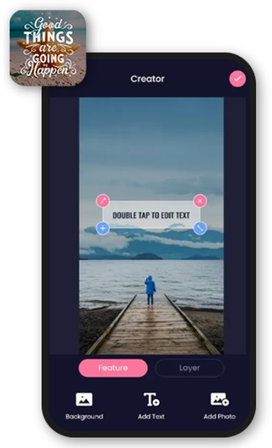 Add Text To Photo Quote Maker Logo