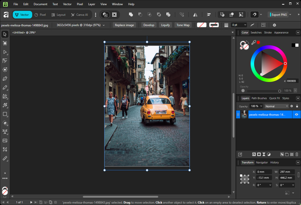 Affinity Interface Mac
