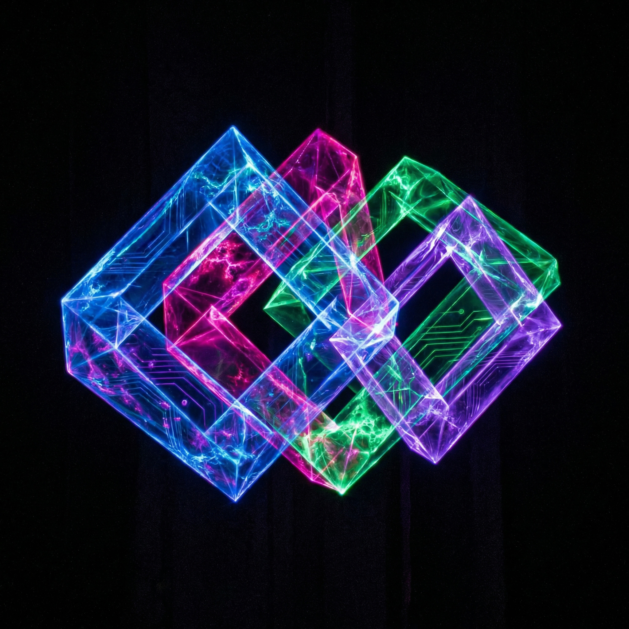 KI-Kunst Geometrische Formen