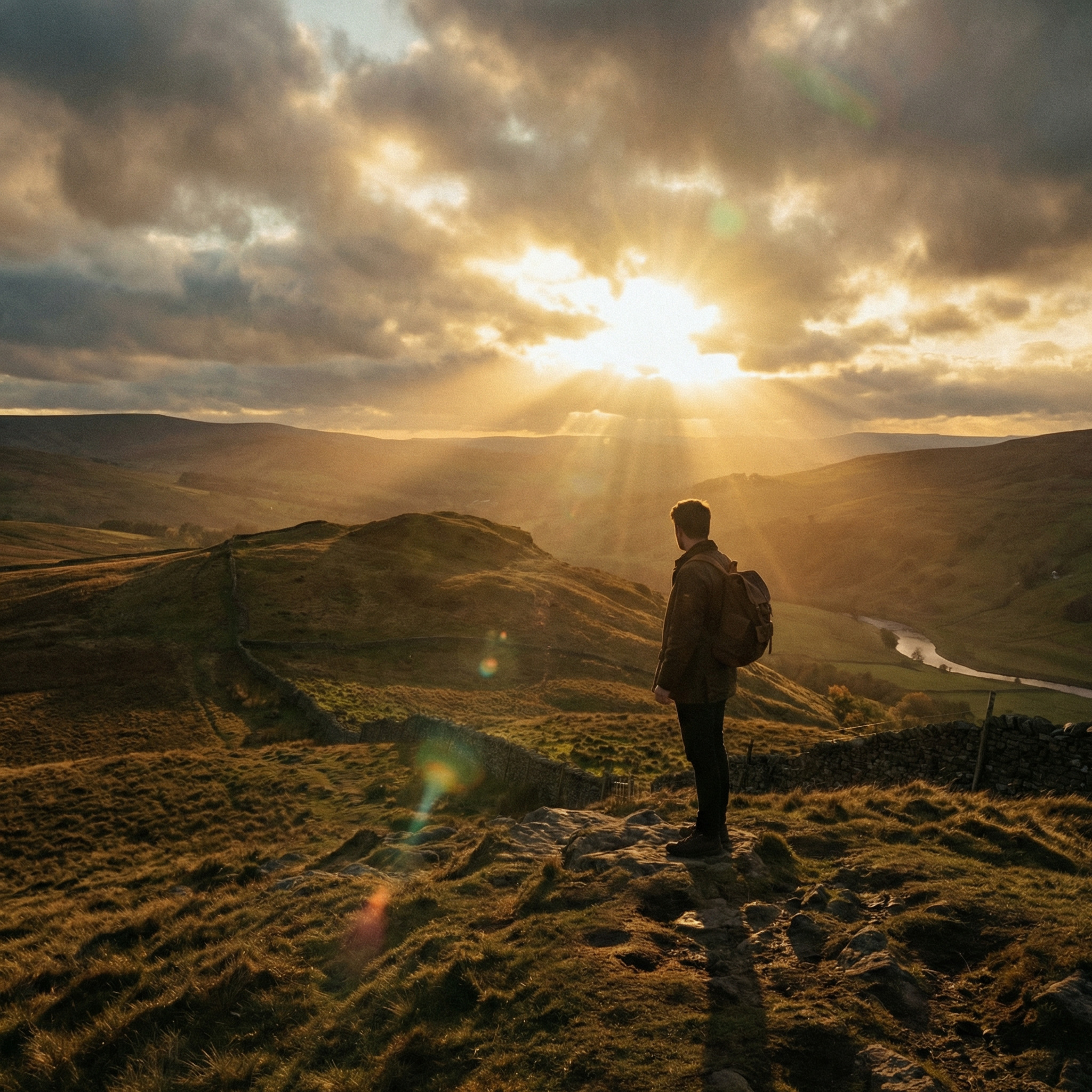 Filmszene mit Sonnenuntergang