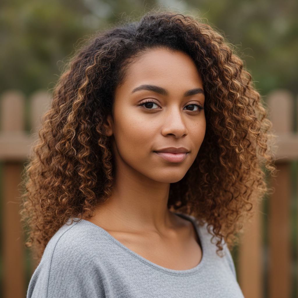 Original portrait used as face reference for AI bridal getting ready photo generation