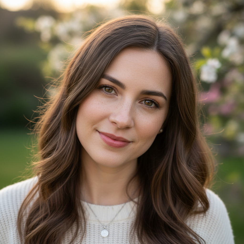 Original portrait used as face reference for AI vintage retro bridal photo generation