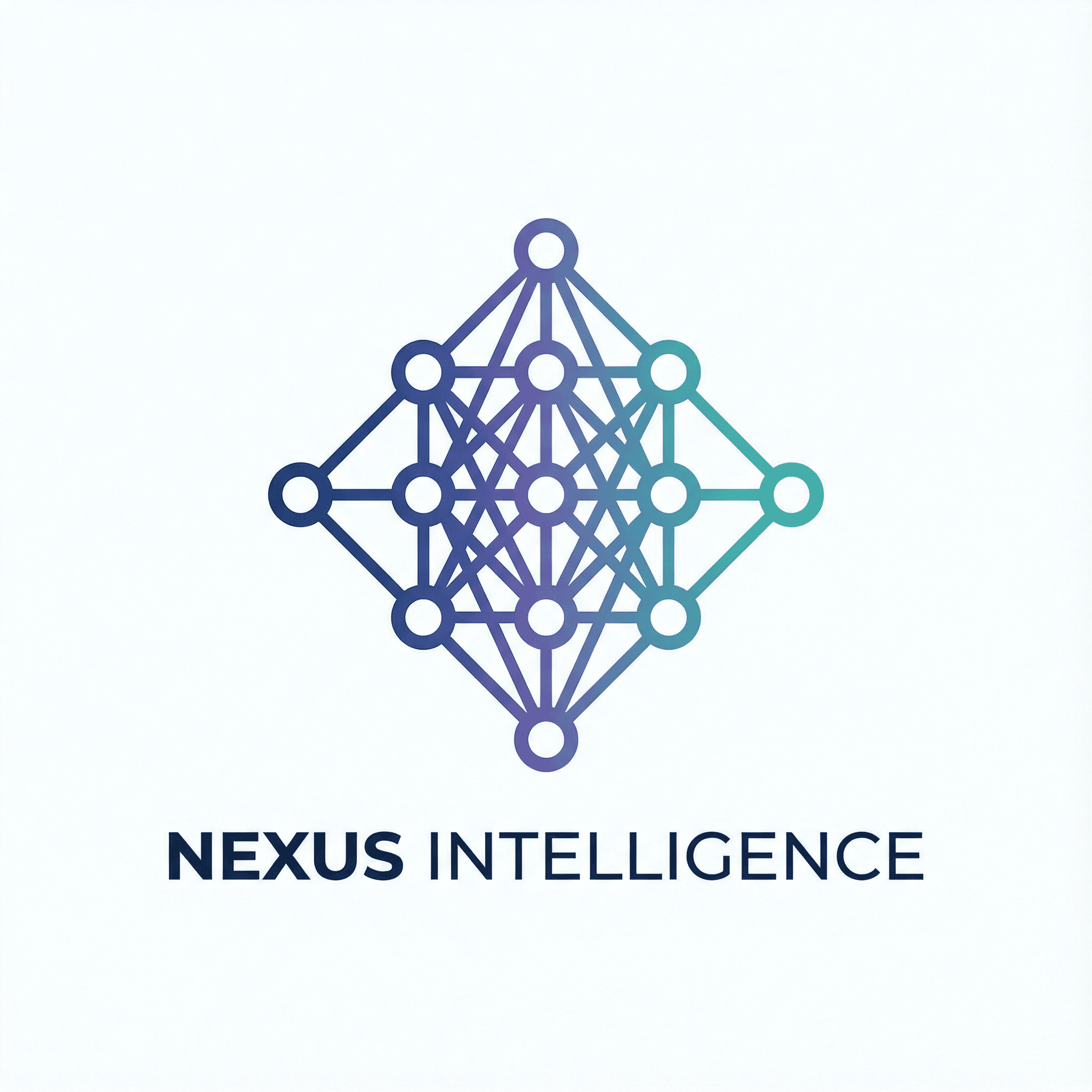 AI-inspired digital geometry logo AI-generated design