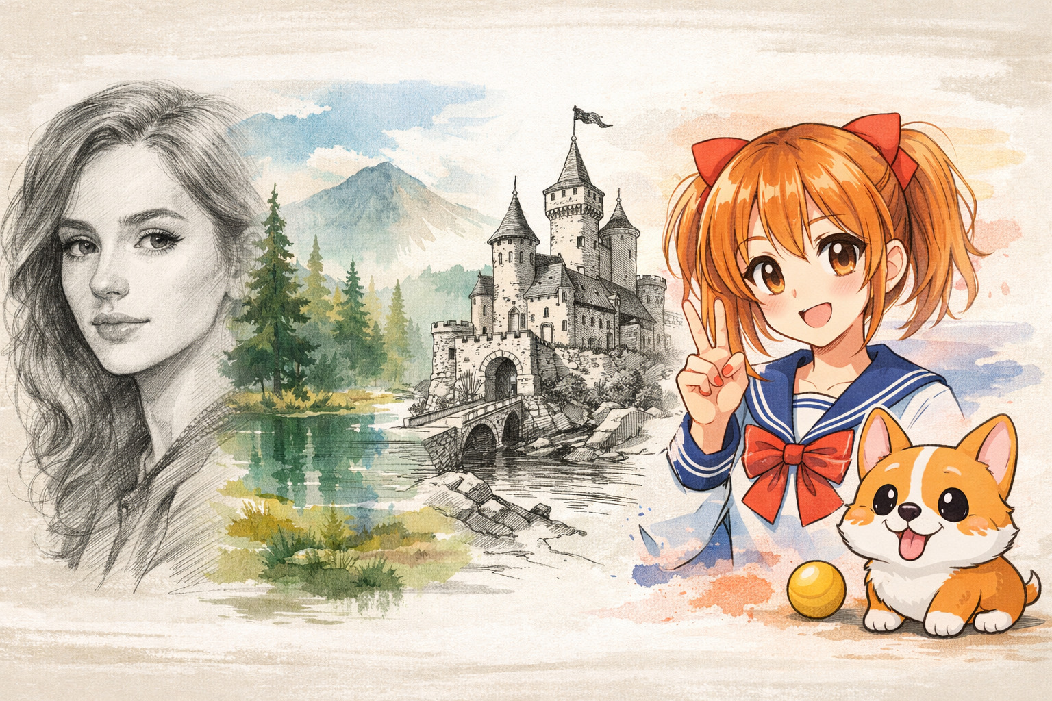 Bannière des meilleurs prompts de dessin IA