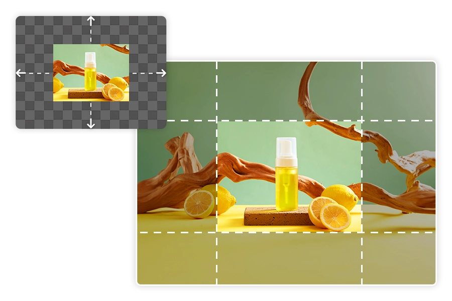 相片大師 AI 擴圖