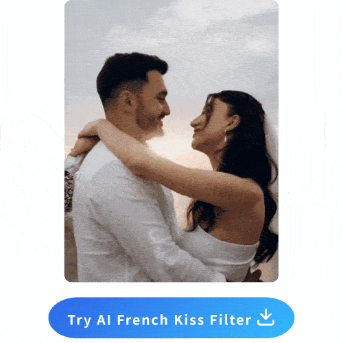 Generate AI French Kiss Video on Mobile