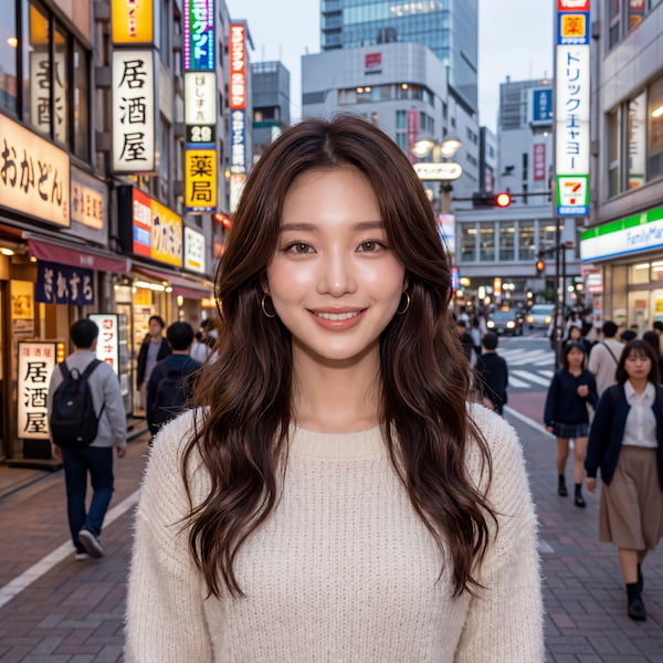 AIギャル加工前の元画像（Before）