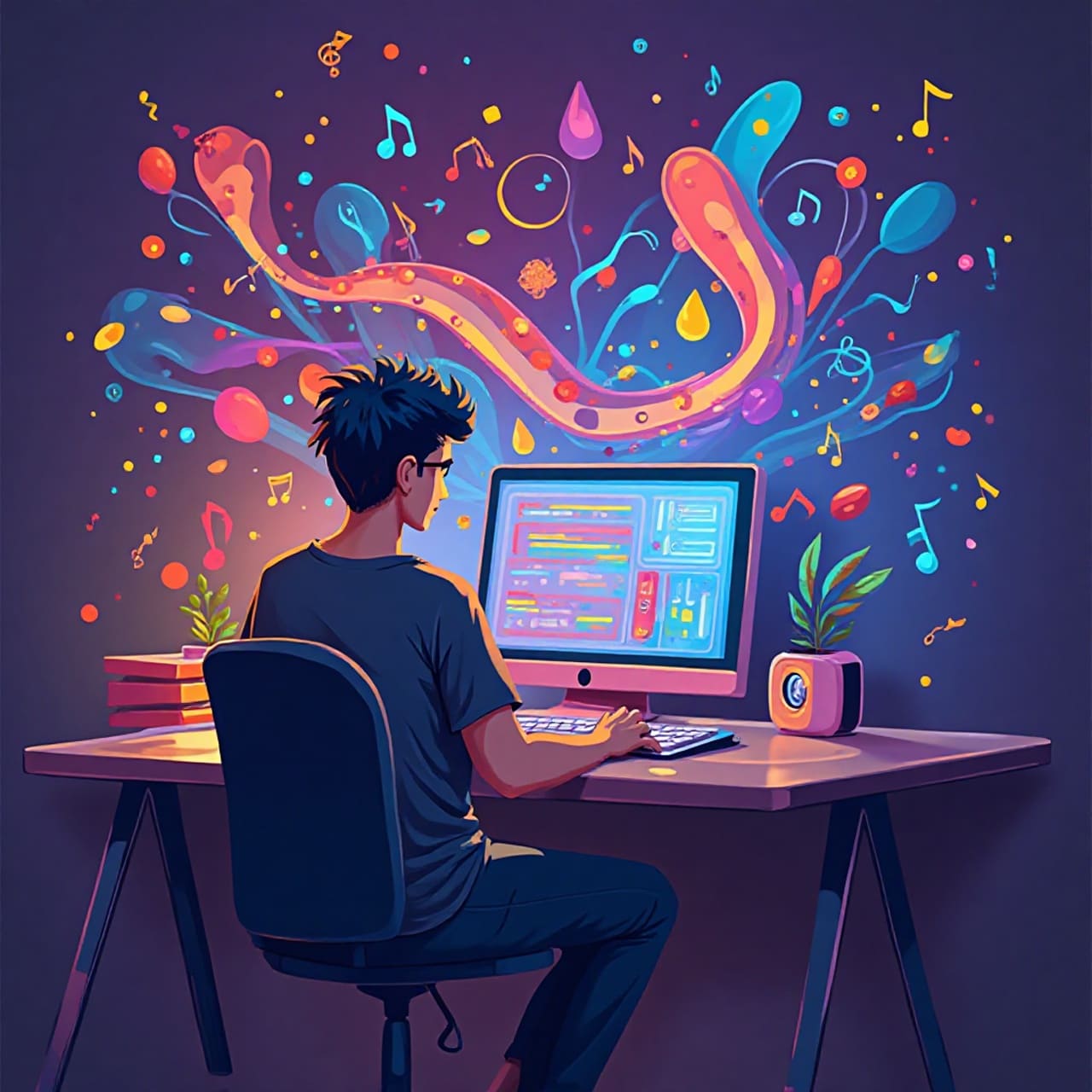 AI generating a full song