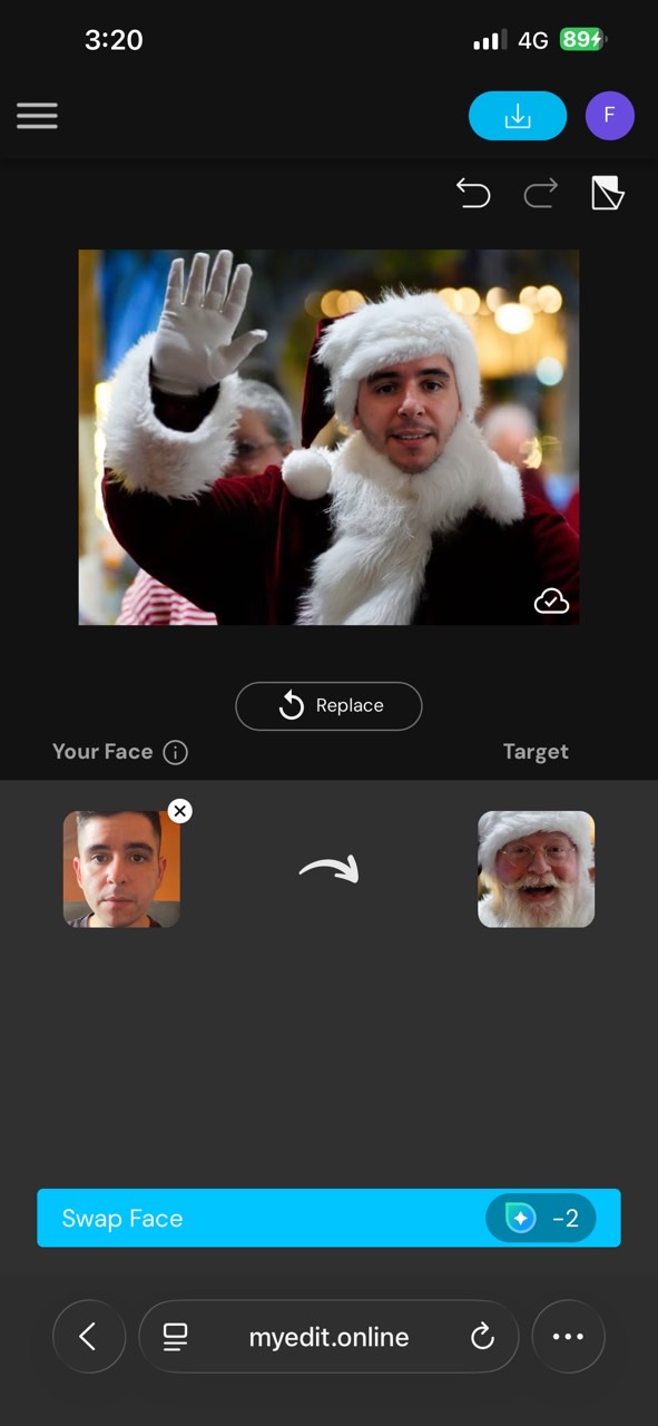 Create AI Santa Claus with Face Swap