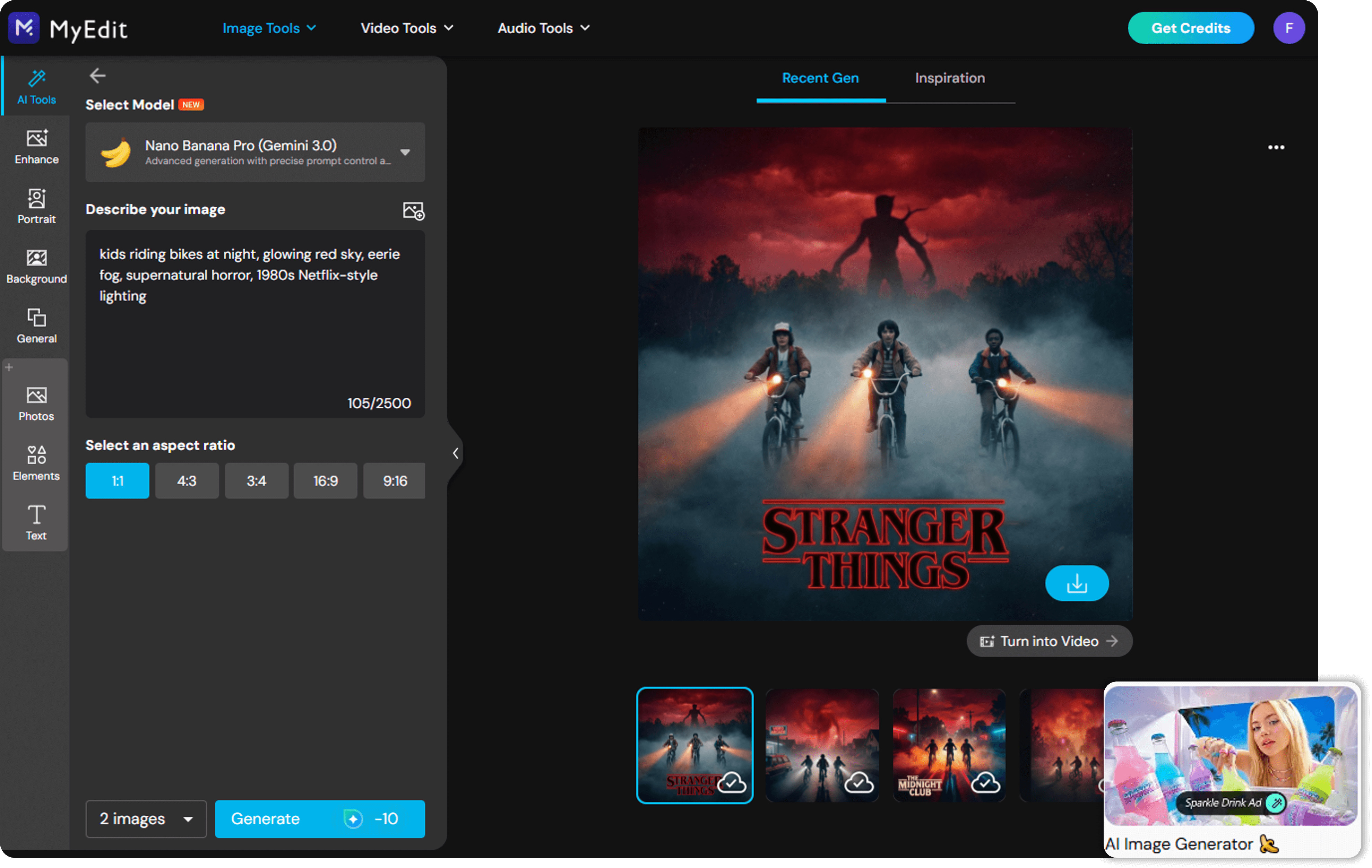Générateur d’images Stranger Things IA