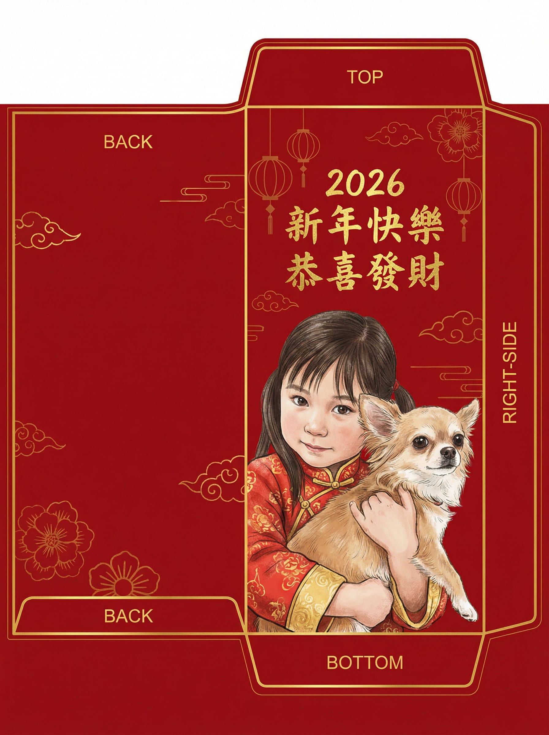AI 生成紅包袋示意