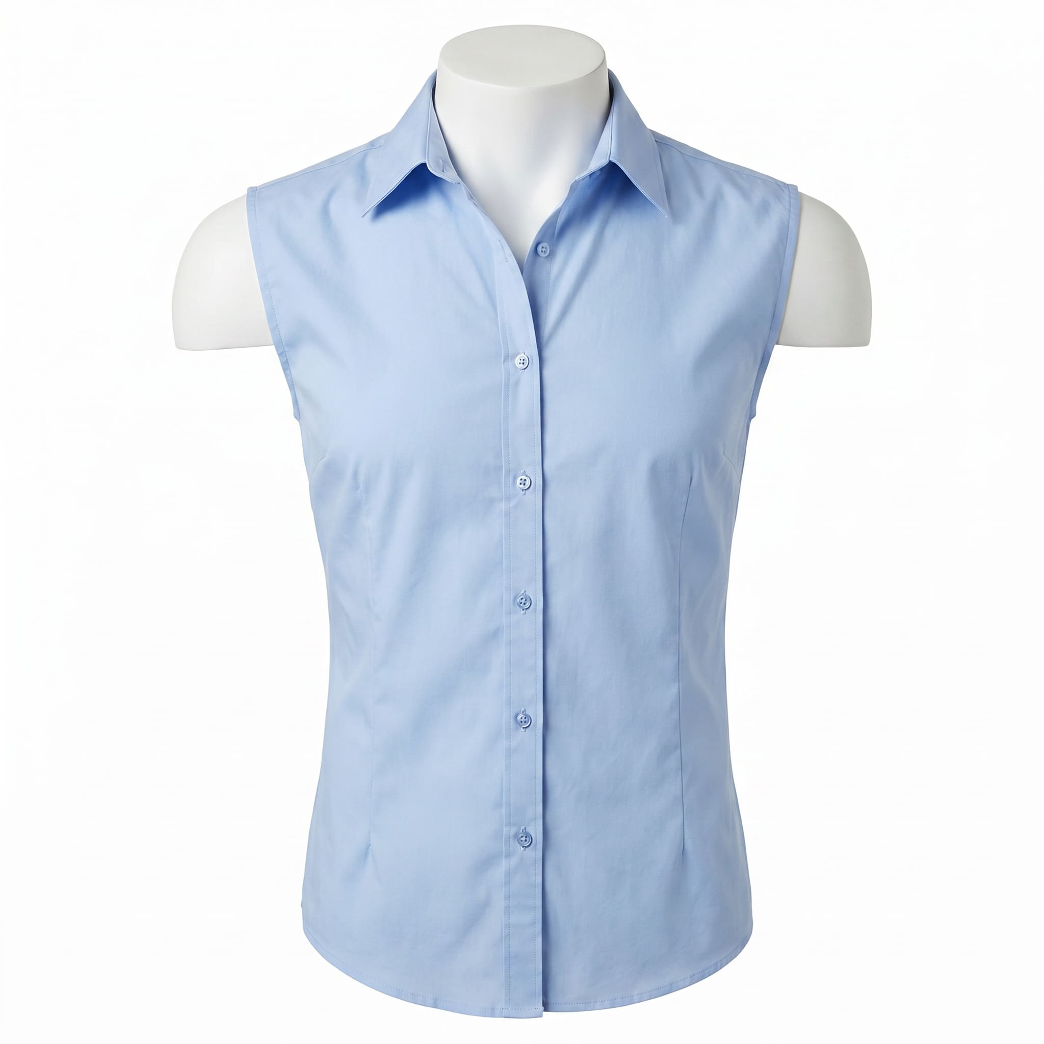 Ghost mannequin photo of a blouse before AI virtual try-on