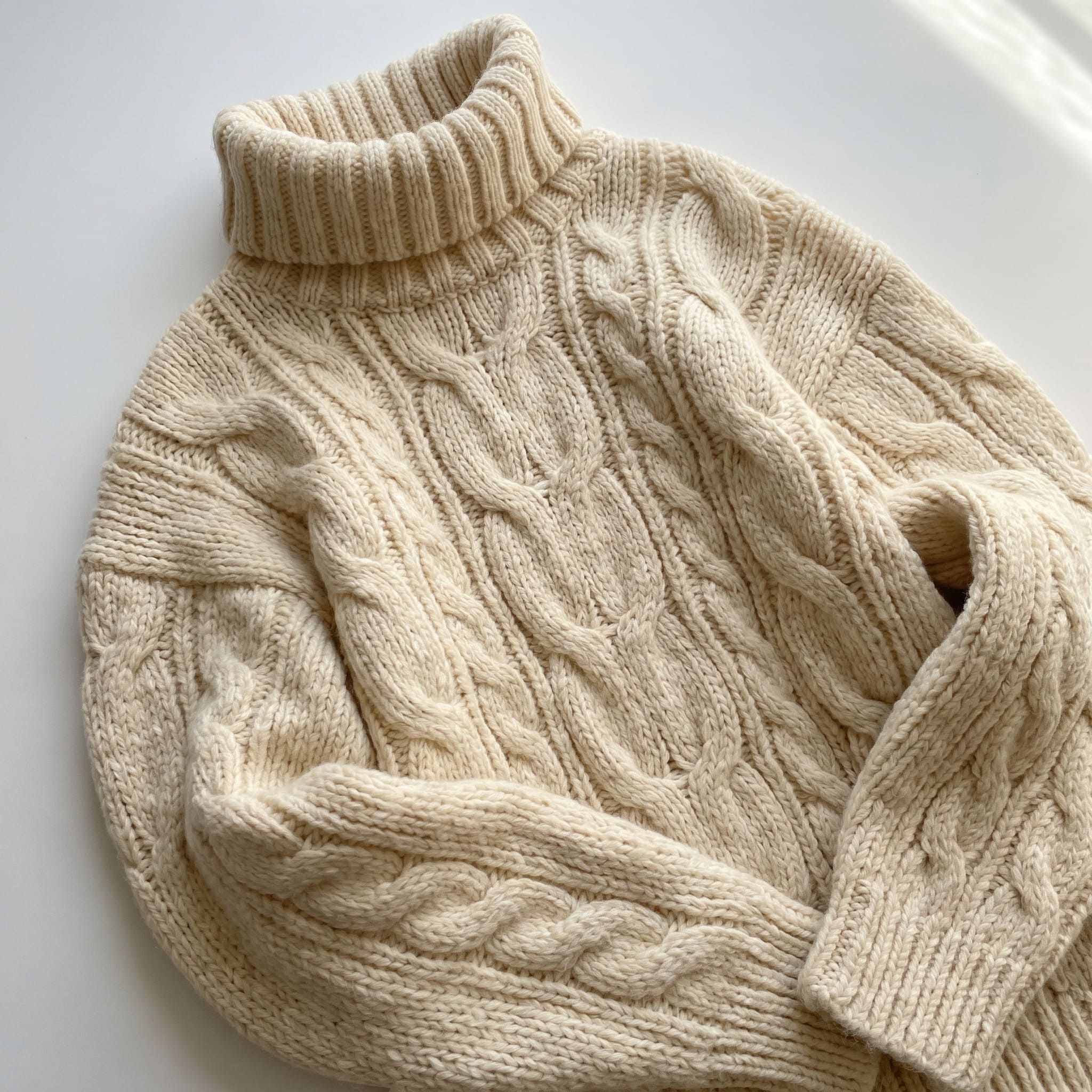 Product-only photo of a knit sweater before AI Try-On