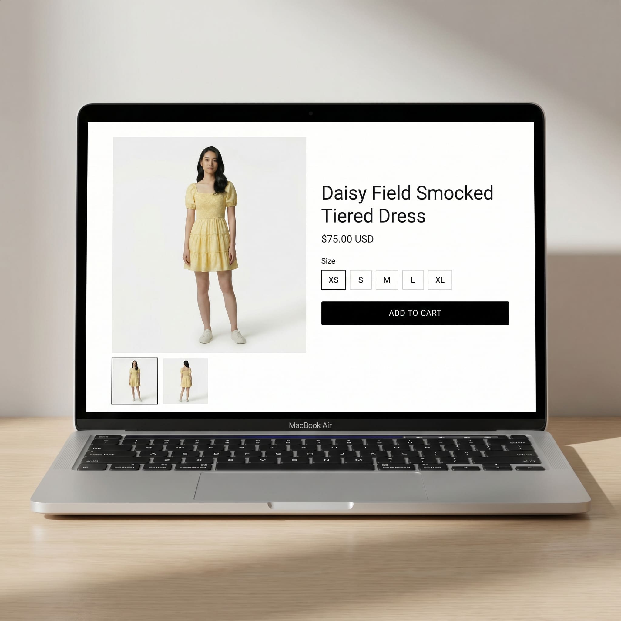 Downloading the final AI Try-On product image from MyEdit for use in an online store
