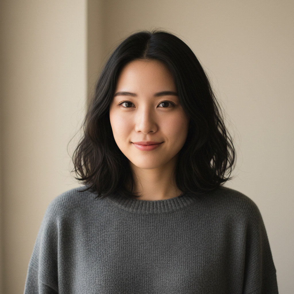 Original portrait used as face reference for AI Chinese traditional wedding photo generation