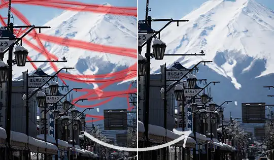 相片大師雜線移除功能