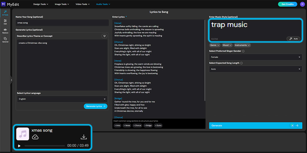 How to Make Your Own AI Christmas Music