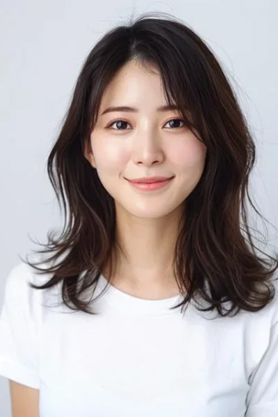 韓国風紫陽花ポートレート 元の写真